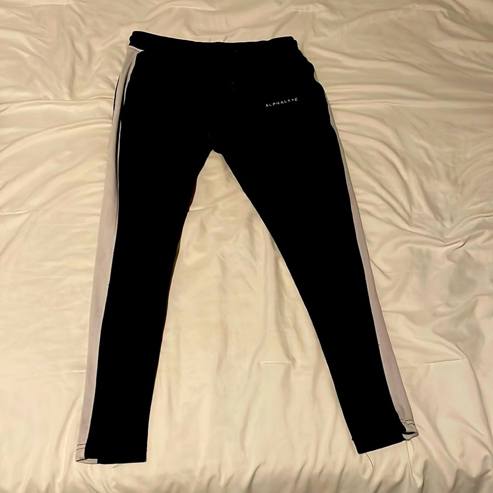 Black and white ALPHALETE Joggers size S